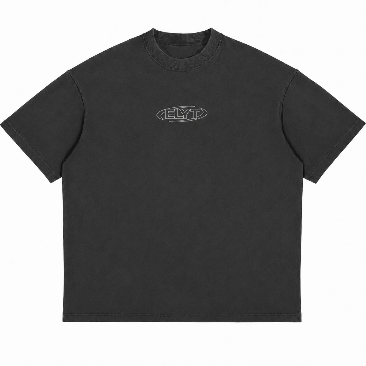 ELYT Repeat Logo Tee - Washed Coal / Grey