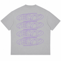 ELYT Repeat Logo Tee - Washed Storm / Purple