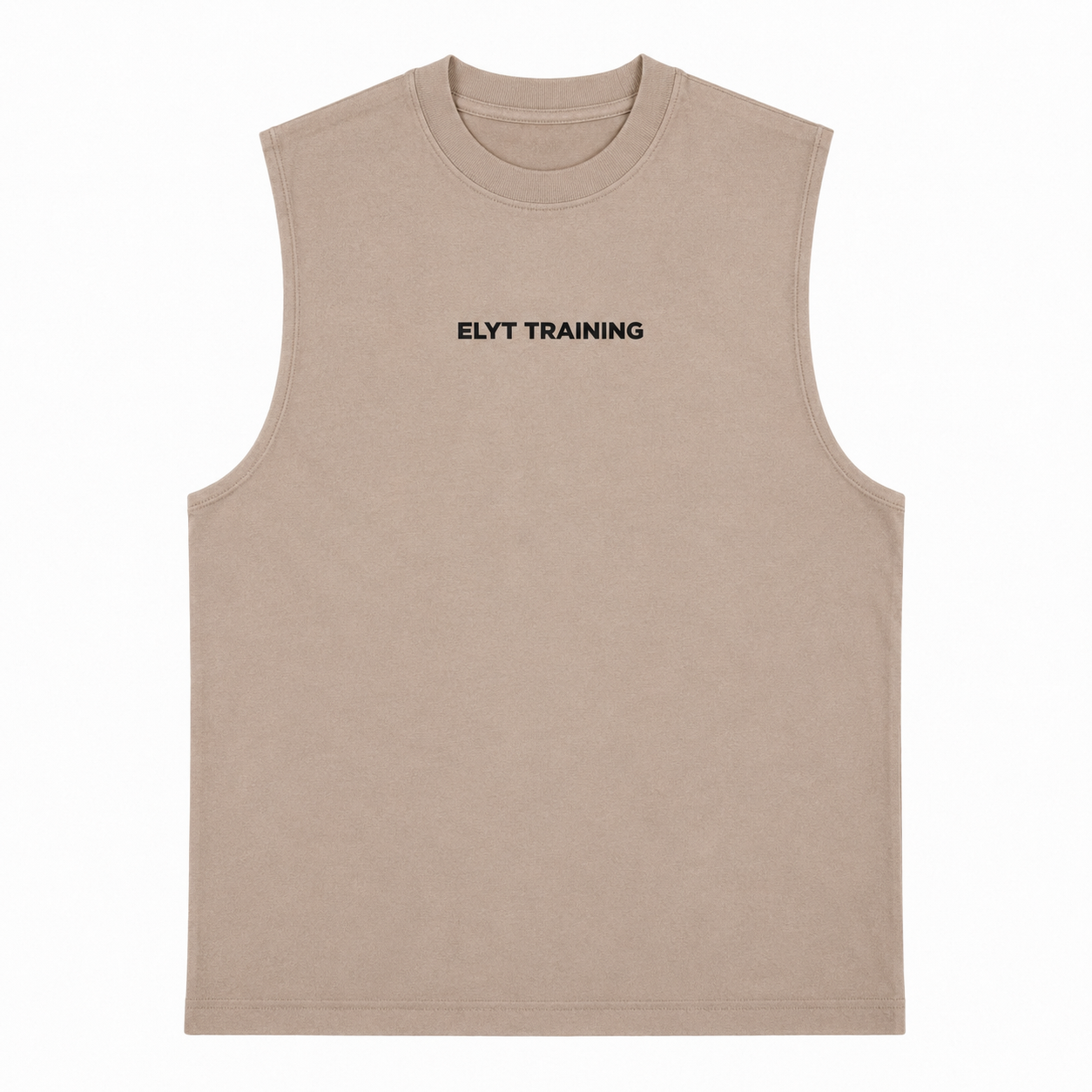 ELYT Training Tank - Washed Khaki / Black