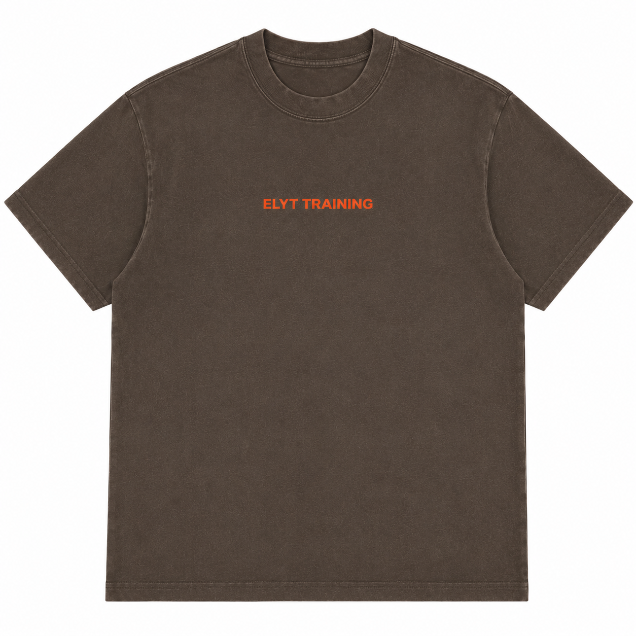 ELYT Training Tee - Washed Brown / Burnt Orange