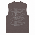 ELYT Repeat Logo Tank - Washed Grey / Grey